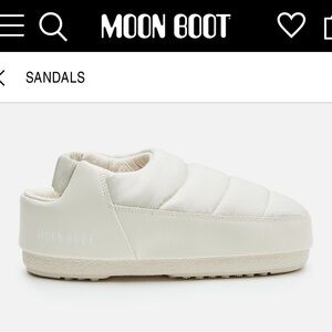 Moon Boot - Band Sandal - Cream - US Women Size 4.5-5.5 - NWT.  MSRP $195